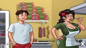 Summertime Saga - Winning Strip Poker Game