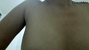 he grabs my tits so good, i love his sucking on em