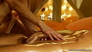 a blonde milf craves a sensual massage. she handles a big dick with expert care.