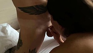 My friends Katty West and Oliver Strelly fucked us one at a time, starting with blowjobs and anal.