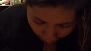 Stephanie's Homemade Sucking Session with Mature Teen