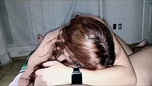 deepthroat teen craves uncle's cock after school for intense oral pleasure