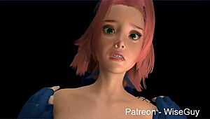 i'm caught in sakura and hinata's futa sandwich pov