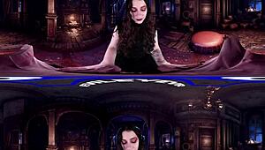 hey, check out this curly haired babe lacy channing getting hardcore doggystyle blowjob in victorian mansion pov