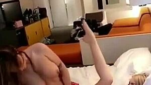 lesbians in uniform teasing with big tits