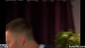 horny gay guys suck and ride thick cock anally