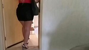 When I arrived in the suite, ines ventura was waiting. I showered and we spent time together.