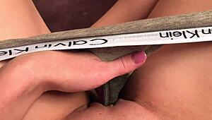 Intense pleasure builds as I finger my wet pussy to orgasm