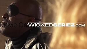 phoenix marie feels intense pleasure in avengers parody blowjob and ass riding