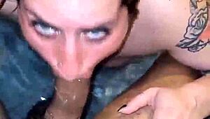 getting a deep blowjob from blonde in walter