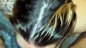 getting a deep blowjob from blonde in walter