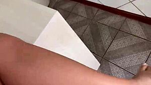 I called my neighbor for a hot kitchen fuck and squirted everywhere