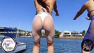 When it's girls' night, Latina and European MILFs dominate with dance