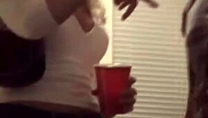 College party turns into wild cock sucking fuck orgy