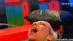 urine drinker chows down cum in wild fetish scene