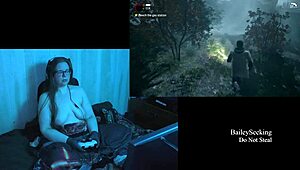 Voluptuous BBW explores Alan Wake's world in the nude