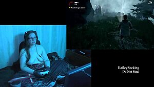 Voluptuous BBW explores Alan Wake's world in the nude