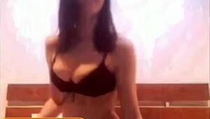 sexy teen 18+ does dirty dance on webcam, showing pussy and ass