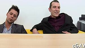 Muscular Bodybuilder Engages In Intense Gay Action