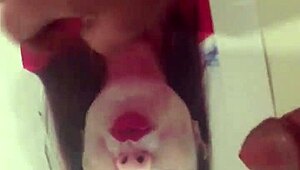 preparing for deep tribute with suggestive masturbation