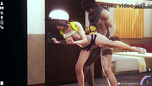 Anime Couple Fucks From Behind In 3D Hentai Cartoon