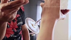 Tony Tigrão and Amanda Borges passionately fuck before the party in Happyhour Parte01