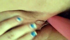 Toying clips showing my creamy wet cunt dripping with excitement while using a dildo. My solo masturbation leaves a messy delight.