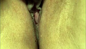 Wife squirts from vibrator