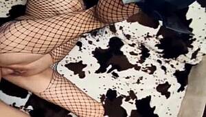 Sexwife Rides Fans in Stockings and Lingerie