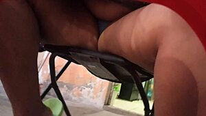 watching my mother-in-law's panties under her skirt