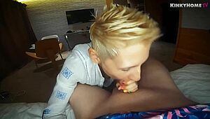 i gave a blowjob to my friend and swallowed his big cum