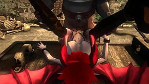 Succubus and knights, ever seen this wild 3D hentai gangbang?