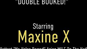 Puerto Rock pounds Maxine X's smooth shaved pussy hard