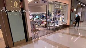 Amateur homemade menage with cassiana costa