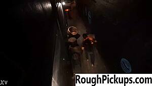 Hardcore encounter with a street pickup woman in a casual setting