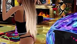 Watch this 3D stripper rip her clothes off 😍🔥