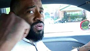 Sara Jay and Lauren Phillips ride the driver in a threesome 😏