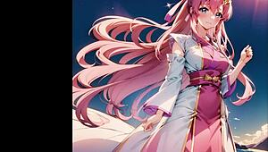 uncensored japanese hentai with lacus and meer in 3d music video