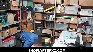 Hot Buzzed Ebony Teen Shoplifter With Perfect Body And Tits Gets Intense Fuck