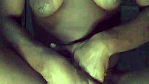 Naked girl twerks her big ass on the beach, showing small tits