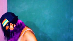 african hot babe fingers herself hard in new apartment 4k