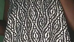 Naked girl twerks her big ass on the beach, showing small tits