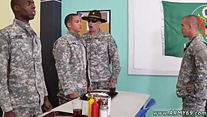 Drill Sergeant Relieves Boy's Gay Urges!