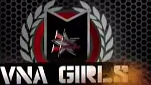 Sara Jay gets on her knees, ready to please Angelina Castro's big strap-on.