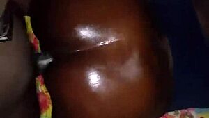 i'm giving her big wet oiled creamy backshots, it's so slippery and fun