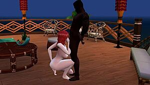 i tamed that bad girl on the beach, she sucked my monster cock