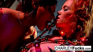 Charley Chase And Her Sexy Girlfriend Engage In Intense Fucking And Blowjob Action