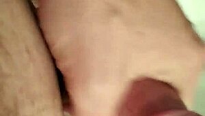 my big shiny saliva covered cock gets stroked solo in this masturbation session