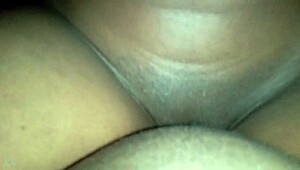 Bold ebony amateur deepthroats big cock in homemade scene