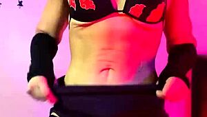 宅女索菲·棒棒糖火影主题狂喷高潮